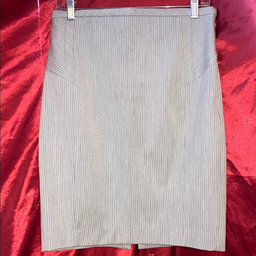 Express Gray with Dark Gray Stripe Dress Skirt